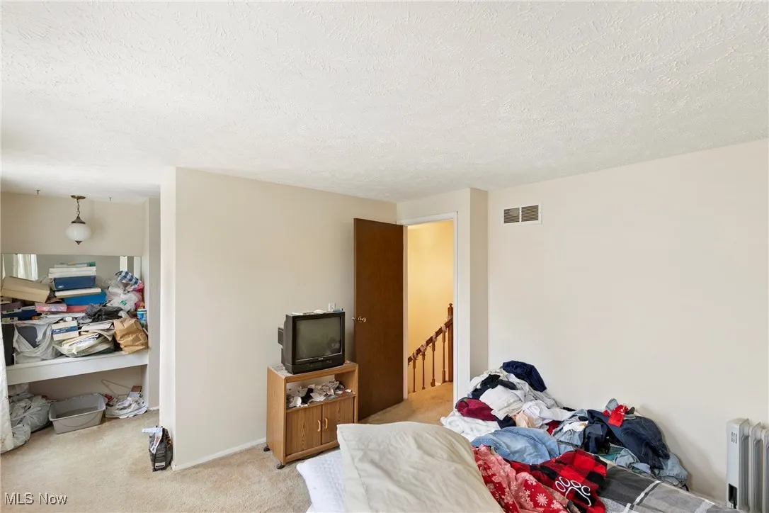 Primary bedroom with walk in closet