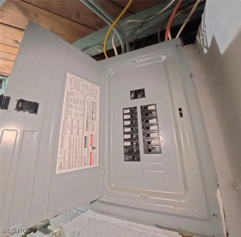 Utility room featuring electric panel