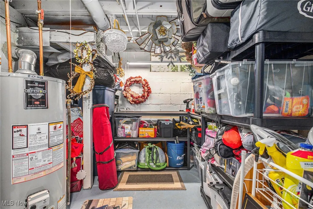 Plenty of storage in utility area