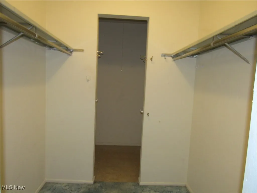 View of spacious closet