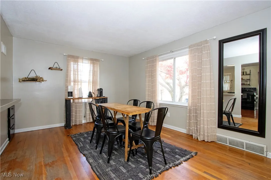 Dining room featuring light wood-type flooring