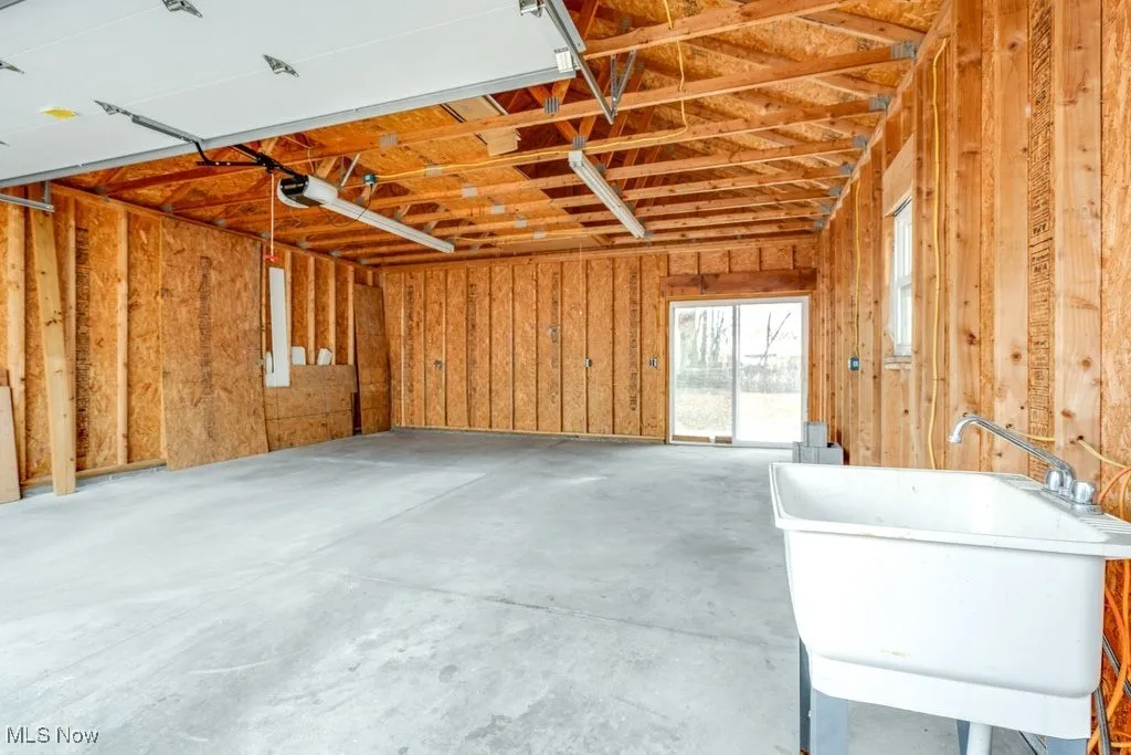 Hot and cold running water along with a gas line.