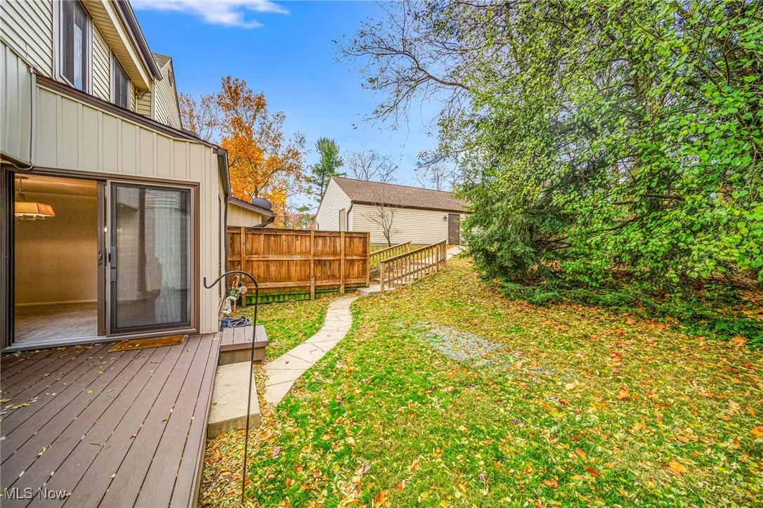 Deck Overlooks Private Space