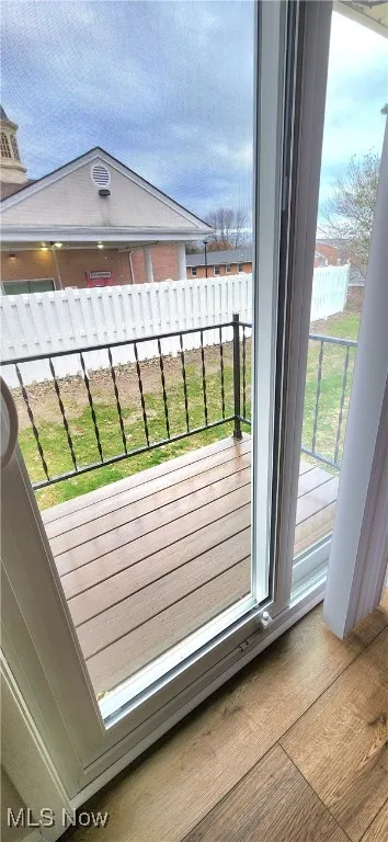 Detailed view of wood finished floors