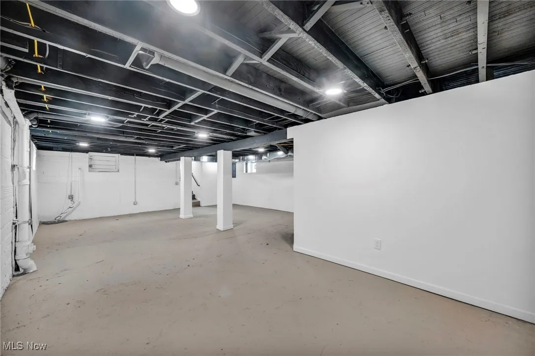 View of finished below grade area