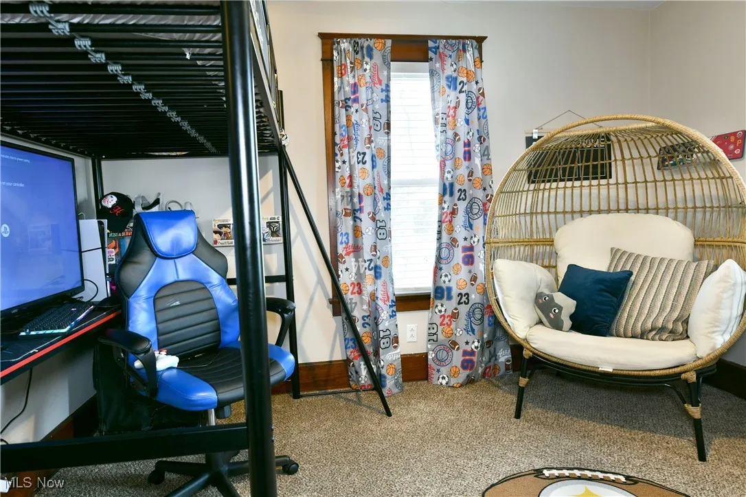 Bedroom featuring carpet flooring