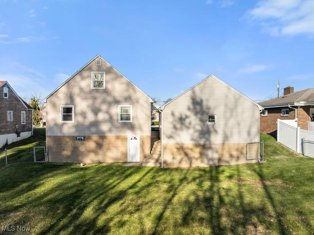 Rear view of property