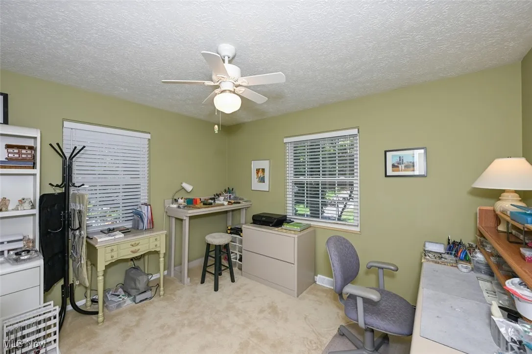 Office area located on lower level