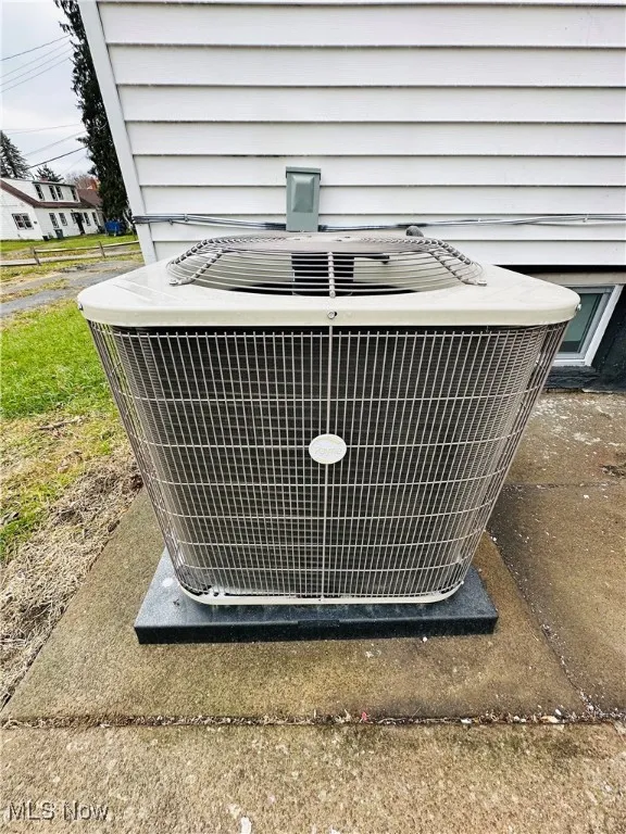 Exterior view of a central air condition unit
