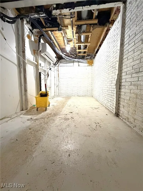 View of unfinished basement- can be turned into storage or another room!