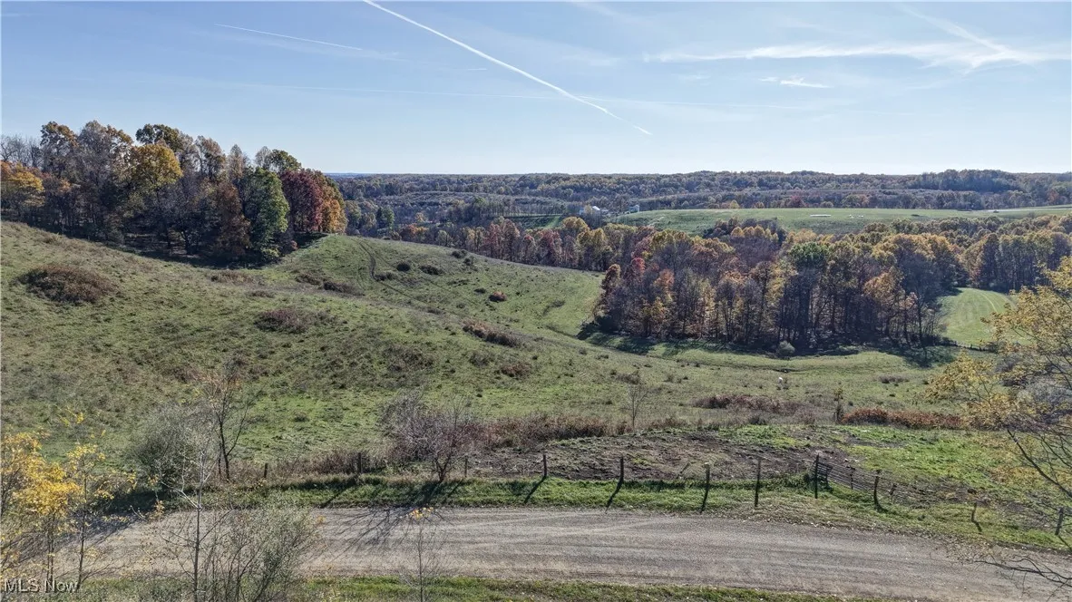 View of mountain background with rural landscape