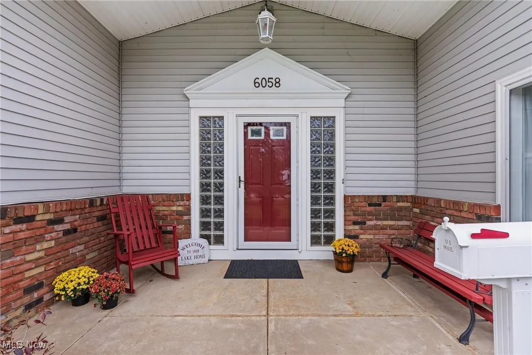 Entrance to property featuring a patio