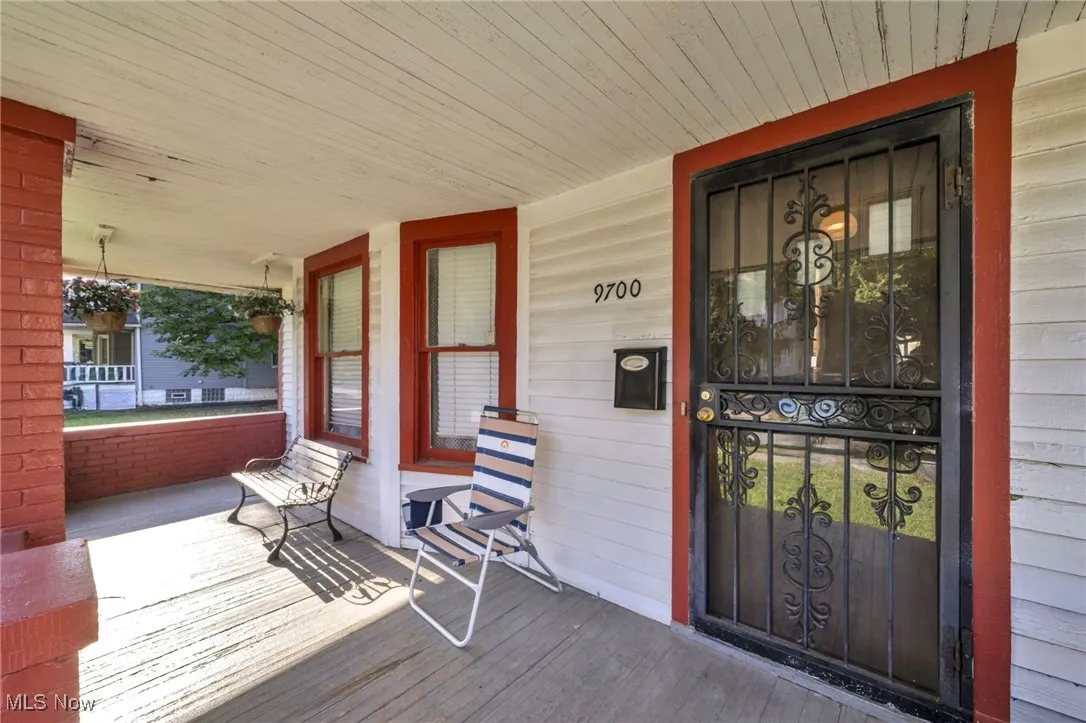 Entrance to property with a porch
