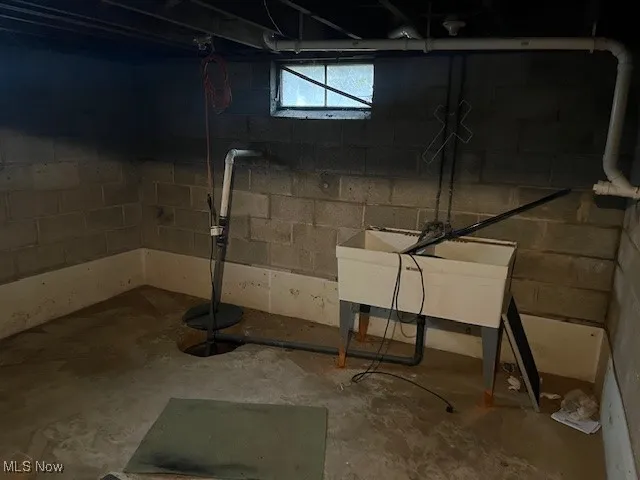 Below grade area featuring drainage system