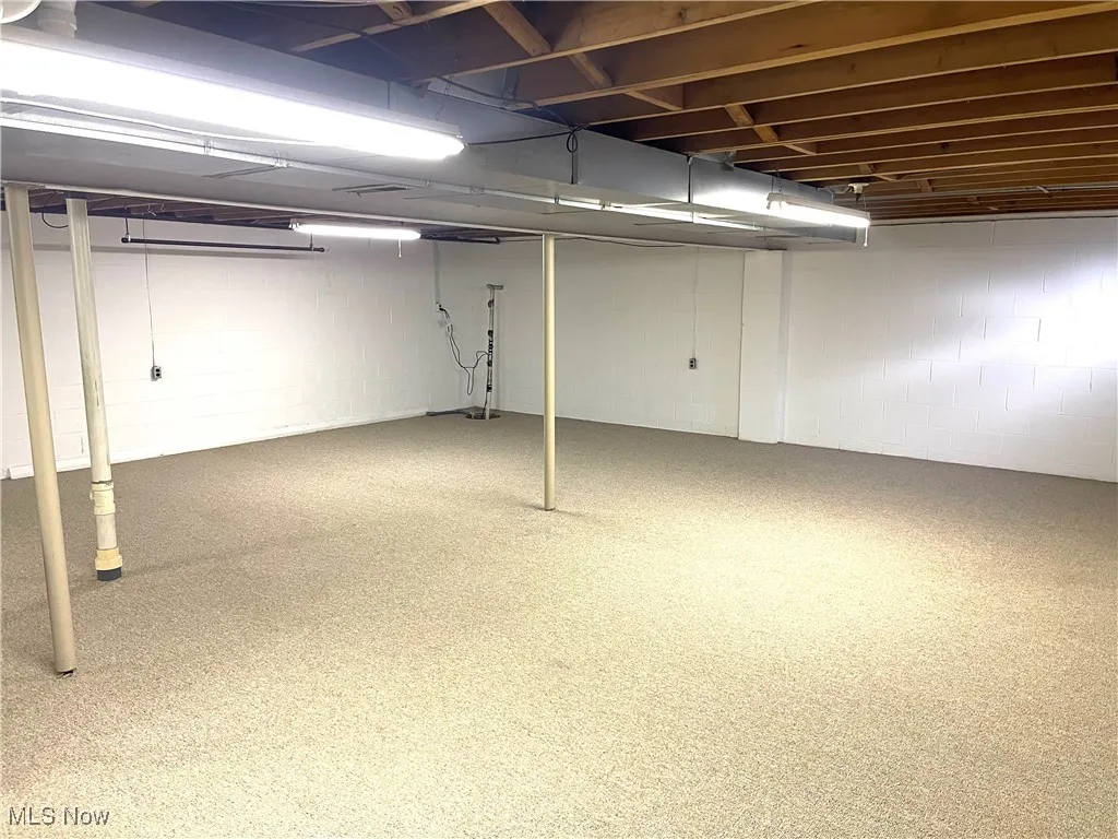 View of finished below grade area