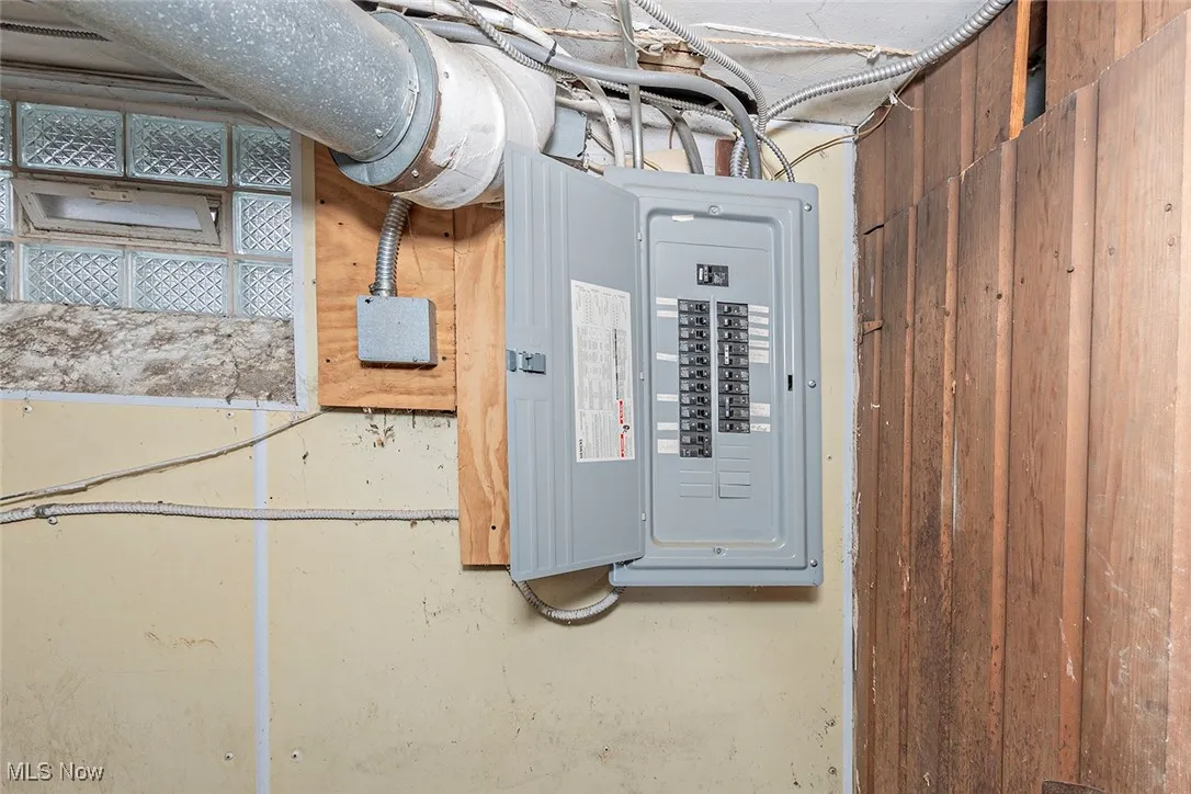Utility room featuring electric panel