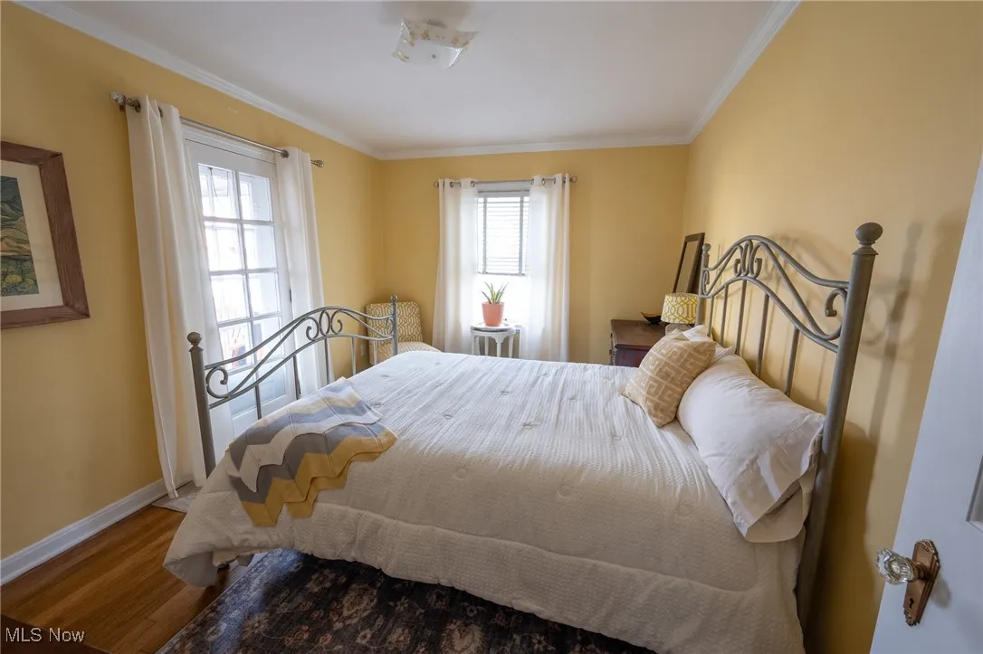 Bedroom with door to balcony