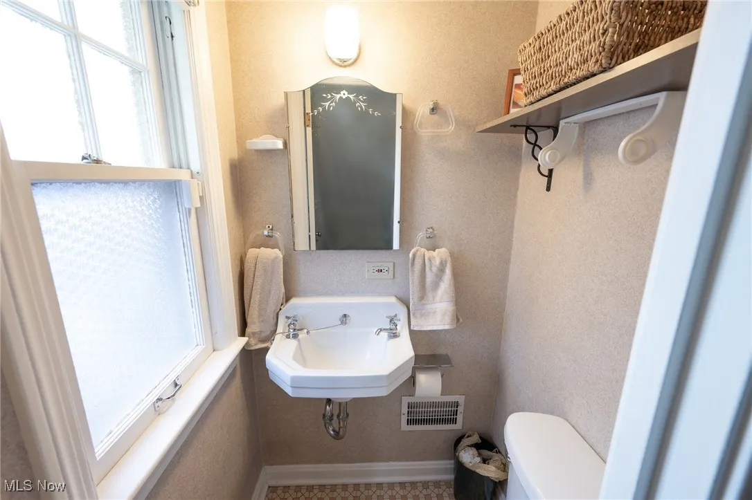 First floor half bath