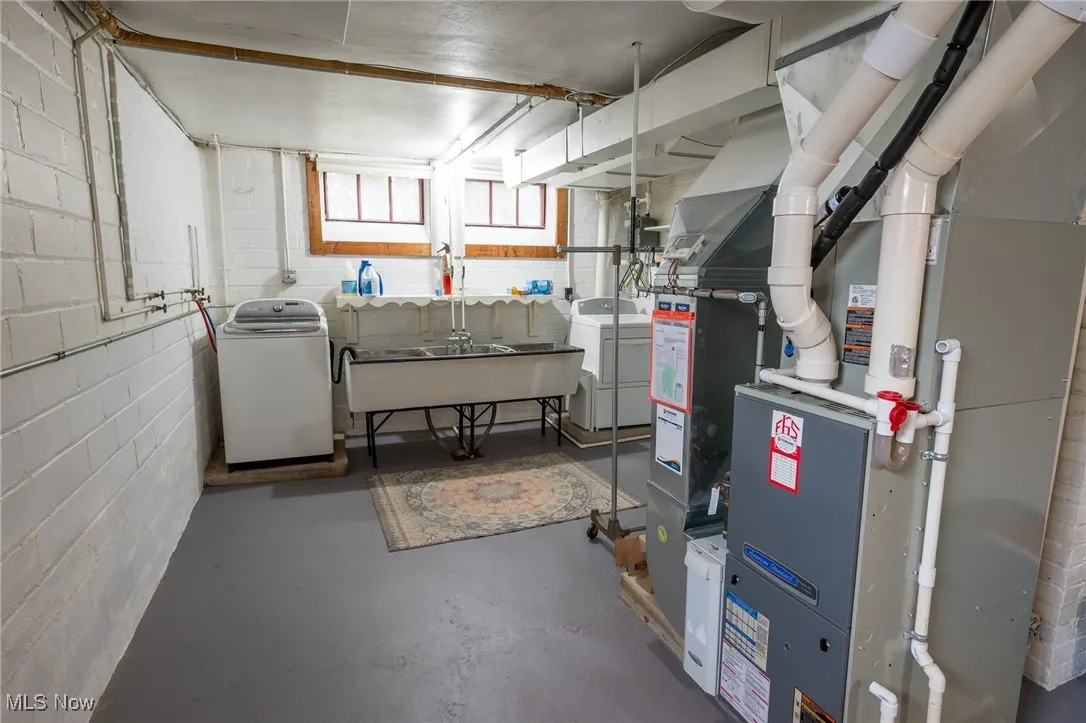 Utility side of basement