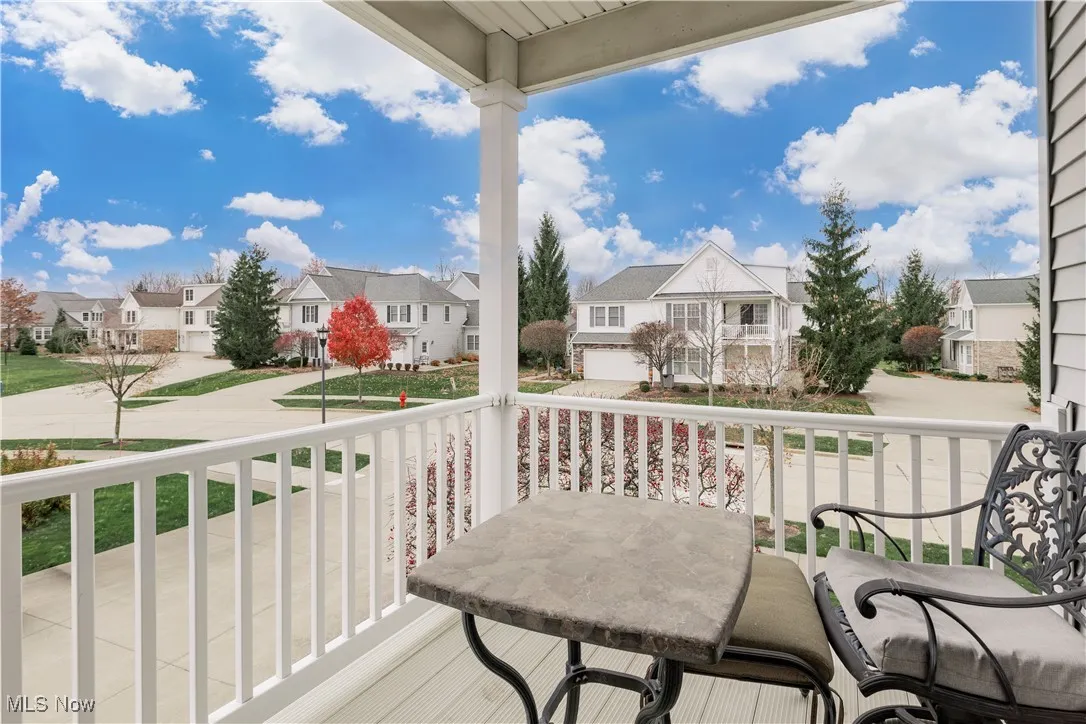 Balcony featuring a residential view