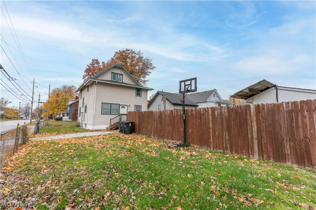 View of home's exterior with a central AC unit