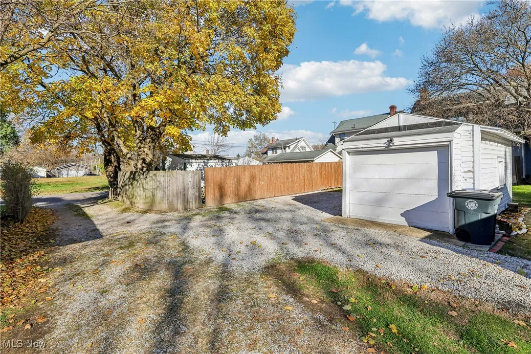 Alley into the rear of the home for parking