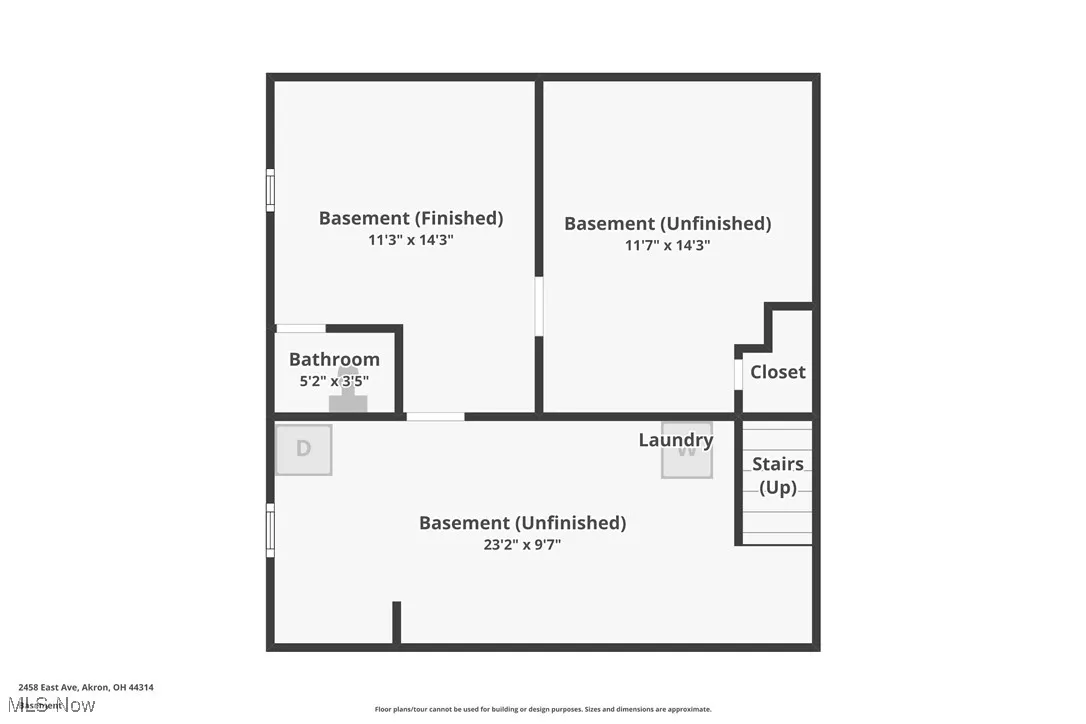 Lower level floor plan