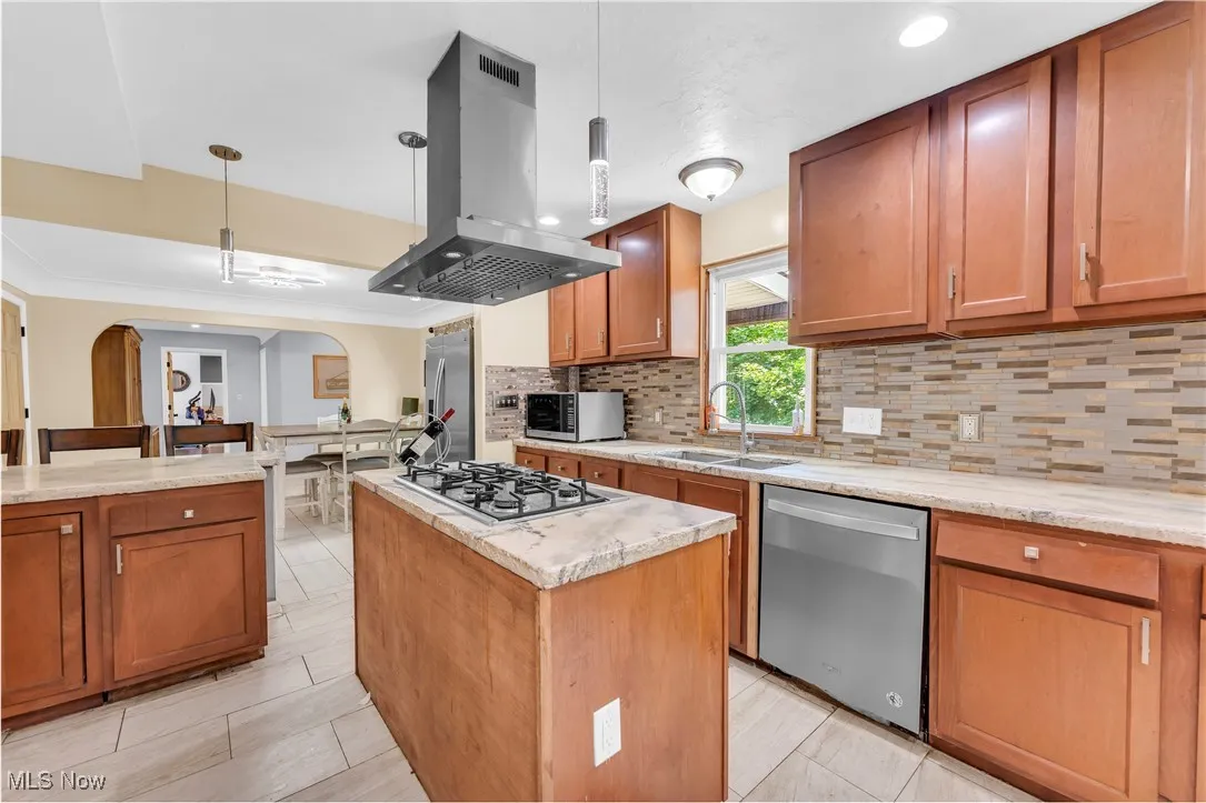 Industrial Hood for cooking - Completed remodeled: Lighting, tile, Luxury vinyl Flooring