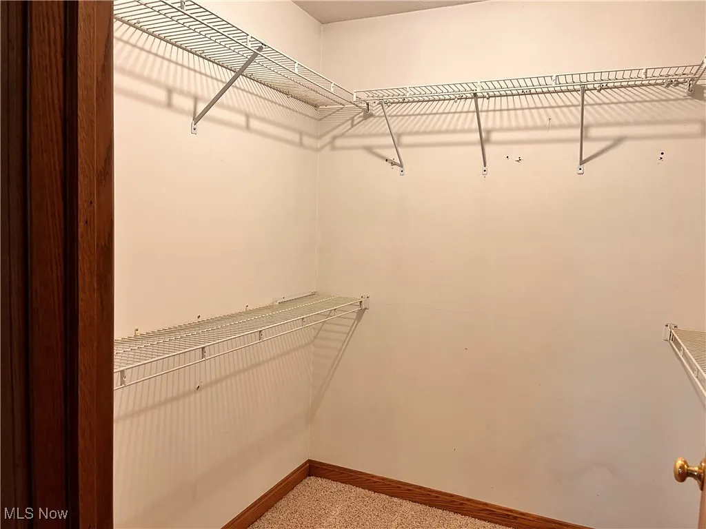 Master bedroom walk in closet