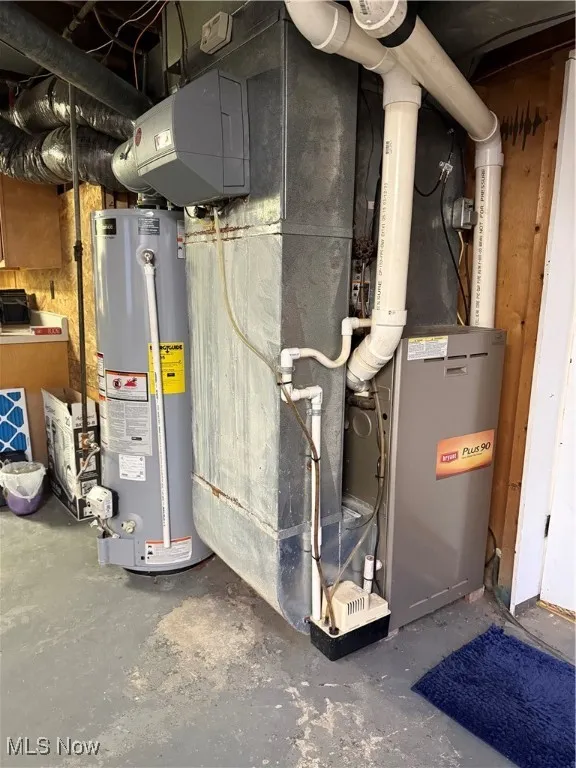 Utilities with water heater and heating unit