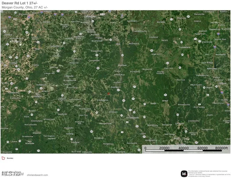 Aerial view of property's location