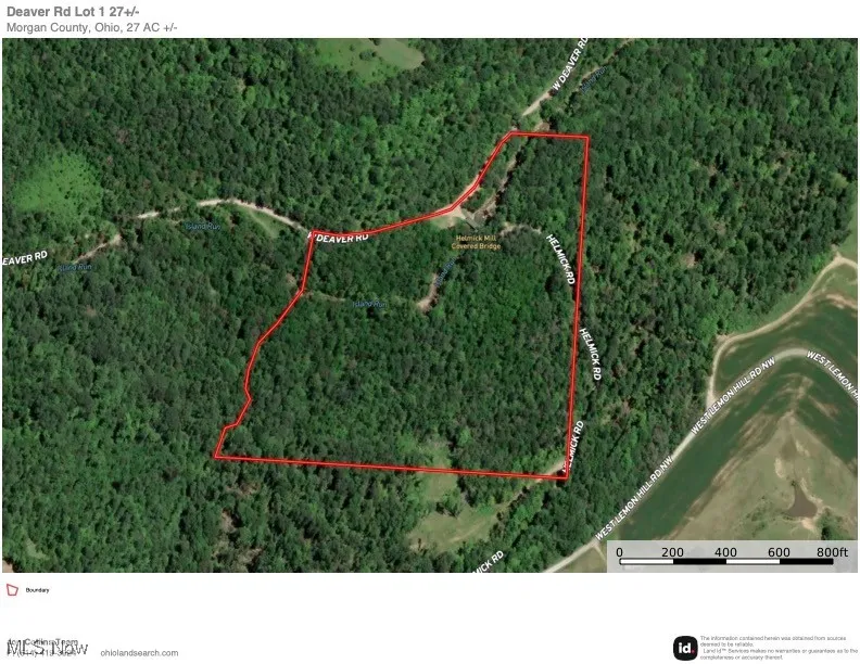 Map / location with property boundaries highlighted