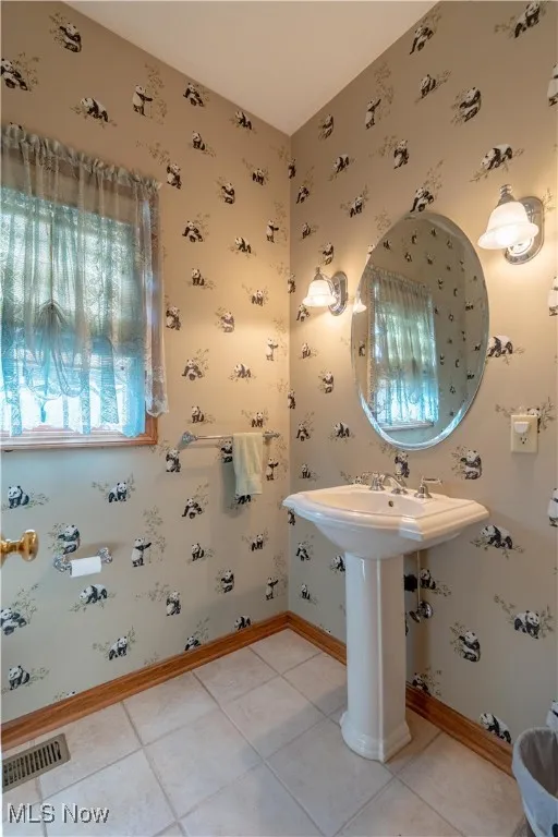 1/2 bath near garage entrance