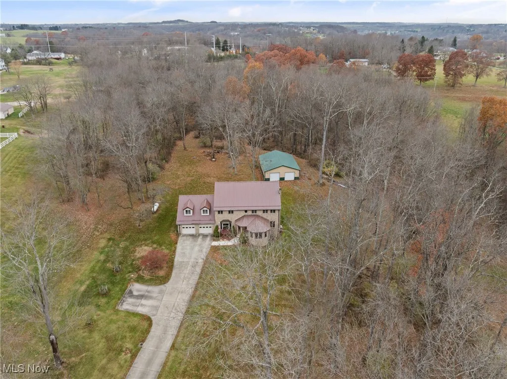 Aerial overview of property's location