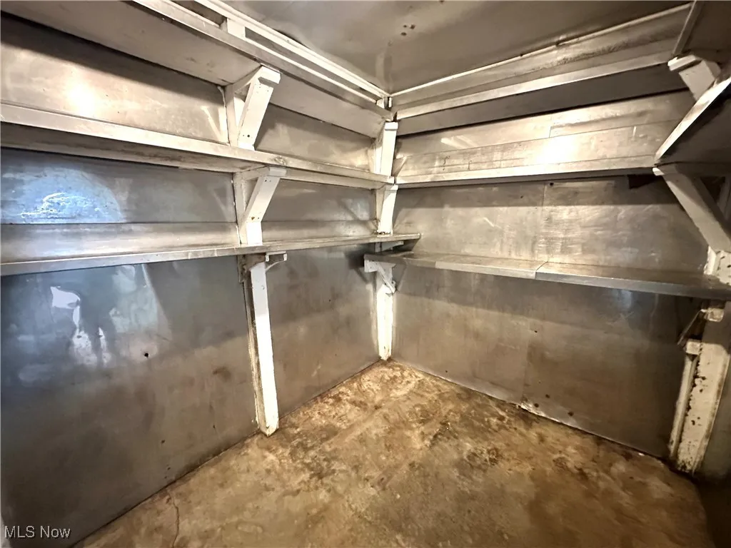 View of below grade area