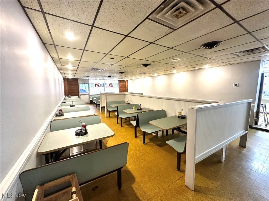 Rec room featuring a paneled ceiling