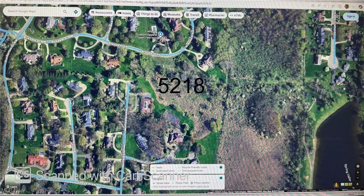 Aerial view of property's location