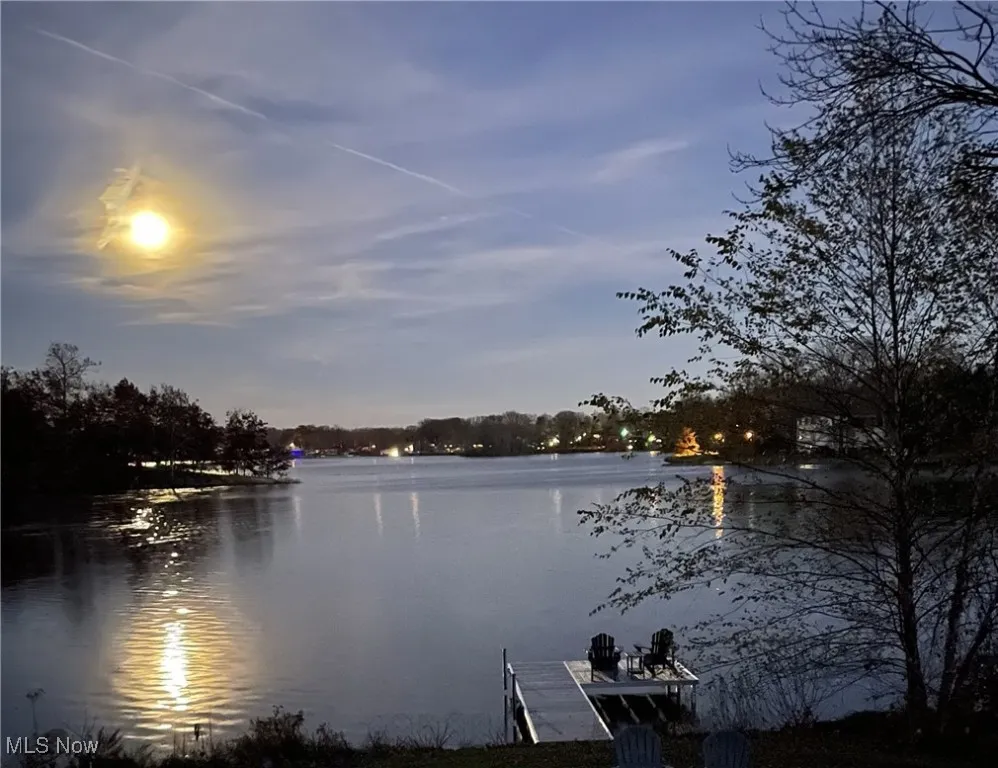Dock featuring a water view