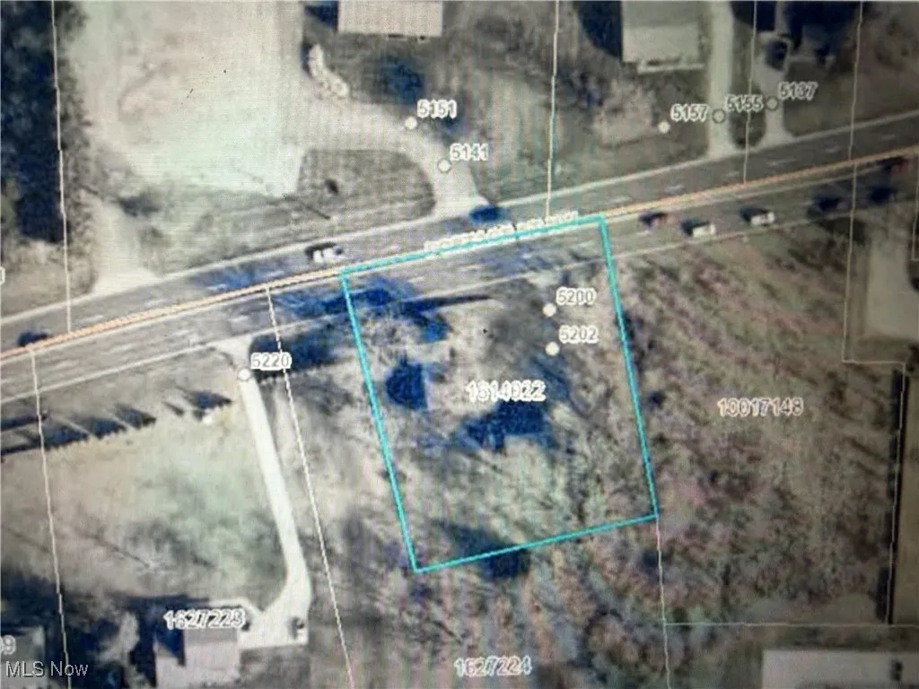 Aerial overview of property's location.