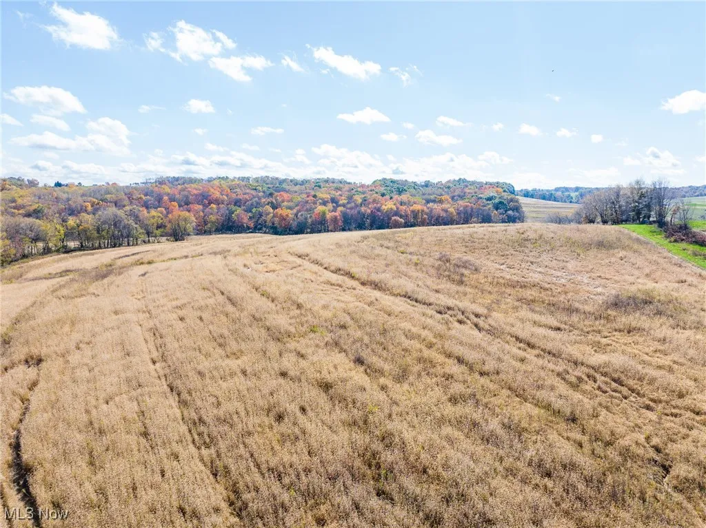 Aerial view of sparsely populated area