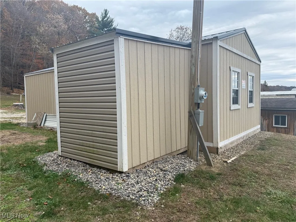 View of outbuilding