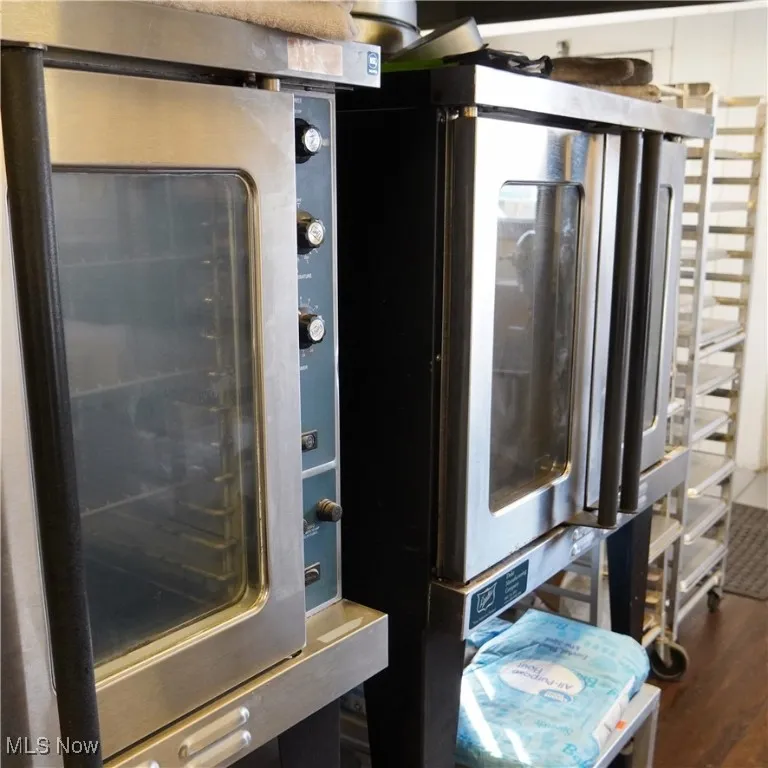 Detailed view of dark wood-style flooring