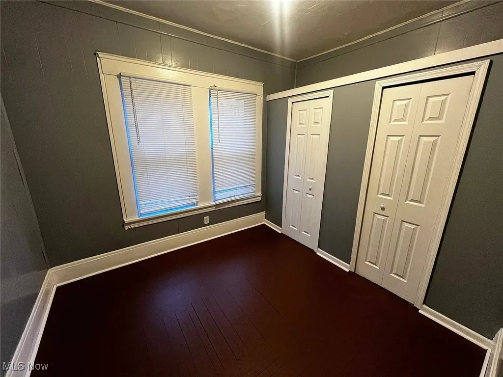 Bedroom with two closets
