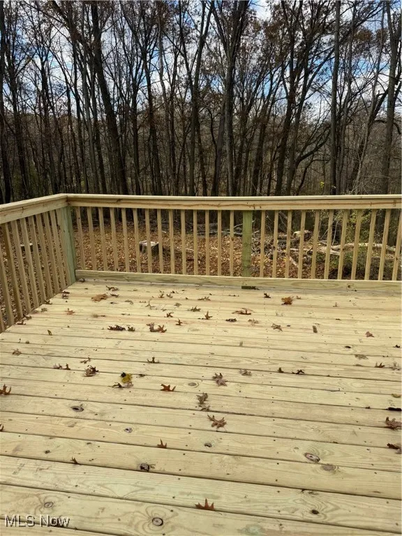 View of deck