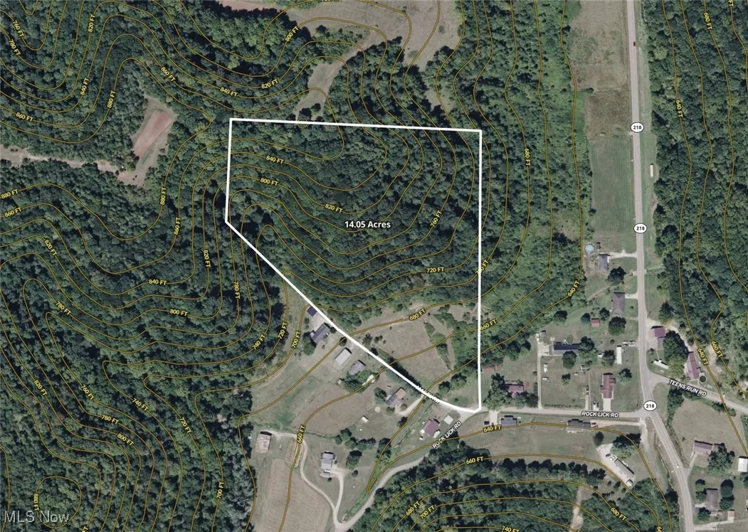 Map of property location featuring property parcel outlined