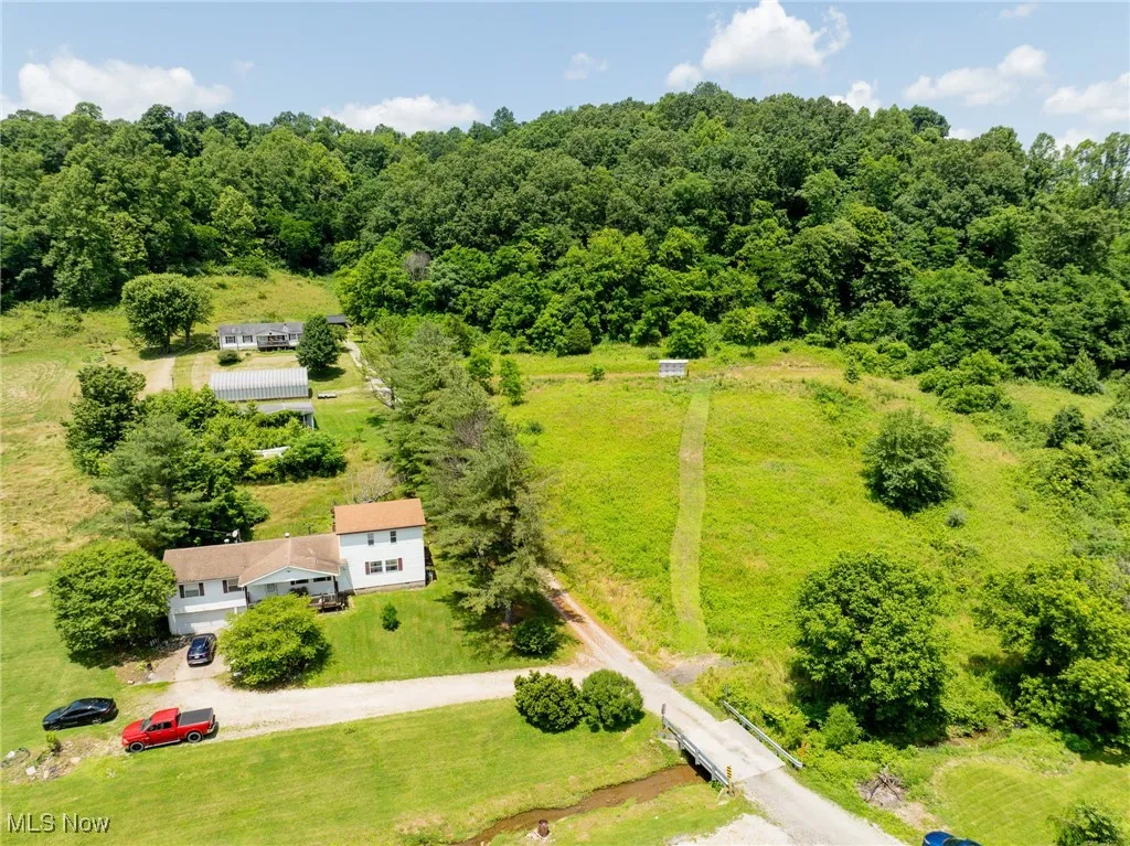 View from above of property