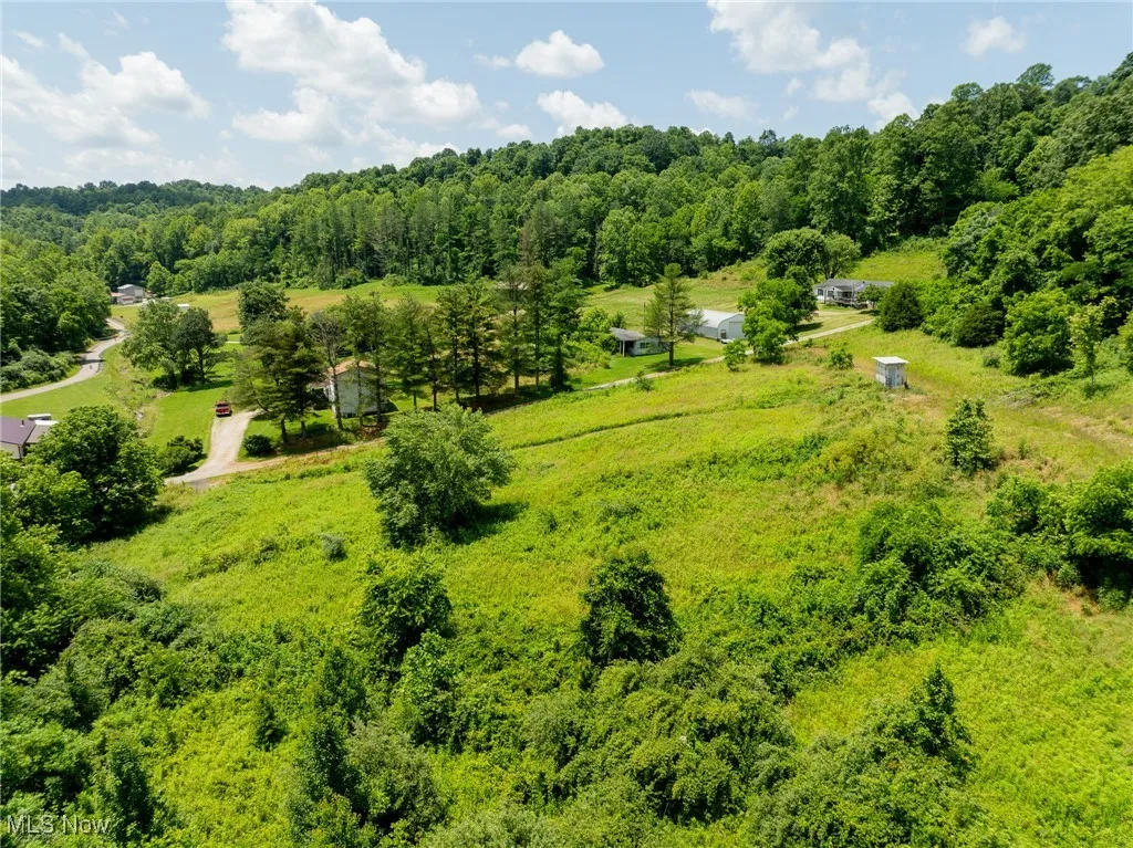 Drone / aerial view of a heavily wooded area