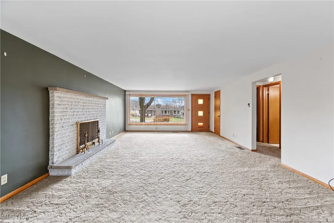 Living room with large picture window.