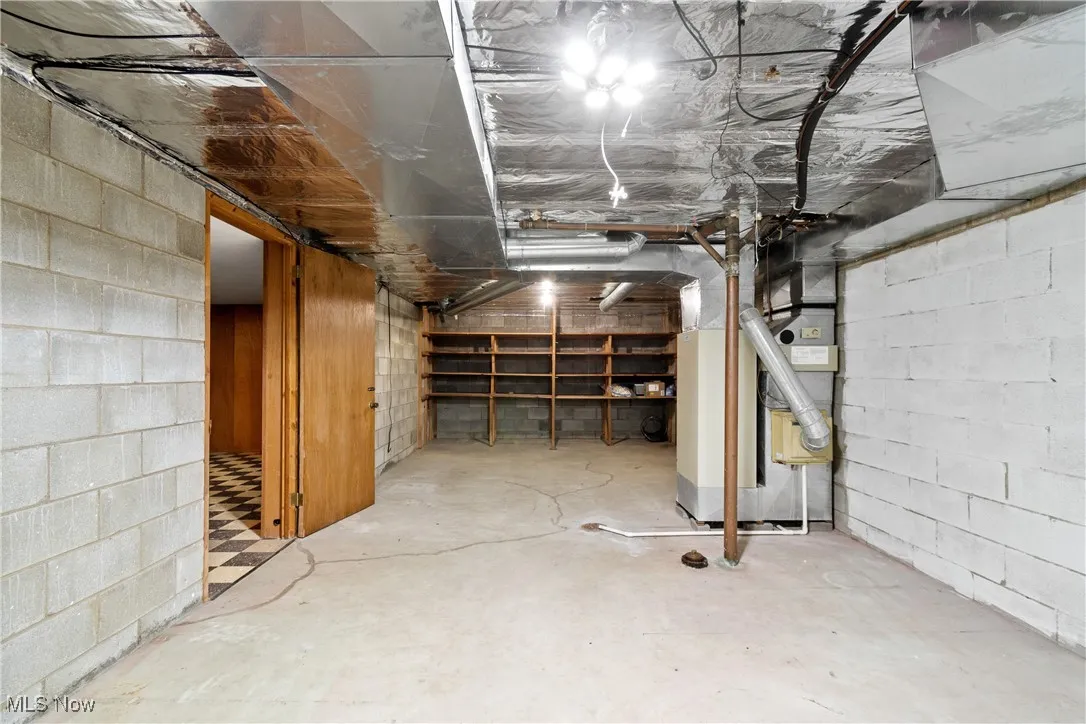There's plenty of storage in the basement. Basement was recently ('24) waterproofed with sump pump added and air cuts cleaned.  There is a heat pump in addition to the radiant heat in each room.