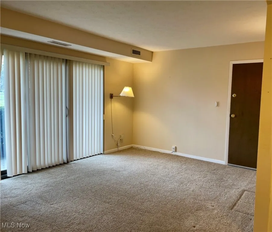 Living Room featuring light carpet